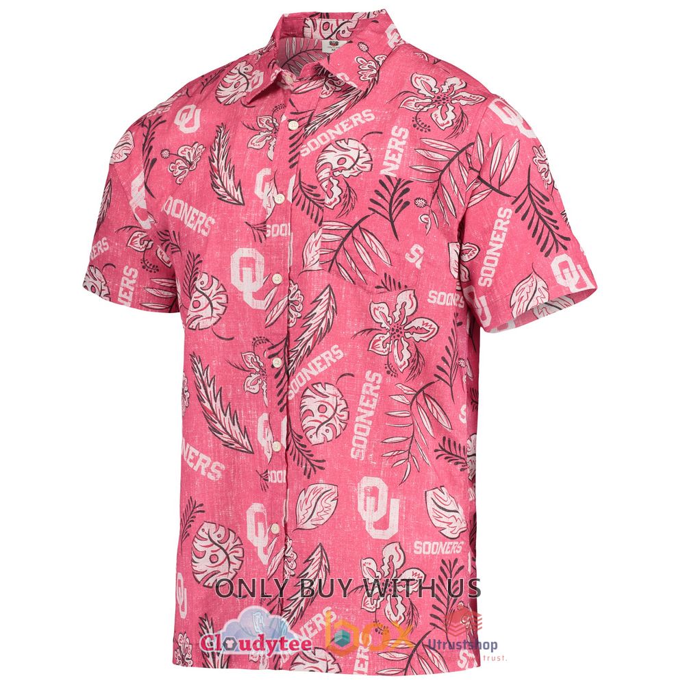 oklahoma sooners wes and willy vintage floral hawaiian shirt 2 46968