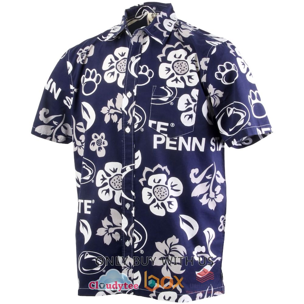 penn state nittany lions wes and willy floral hawaiian shirt 2 49286