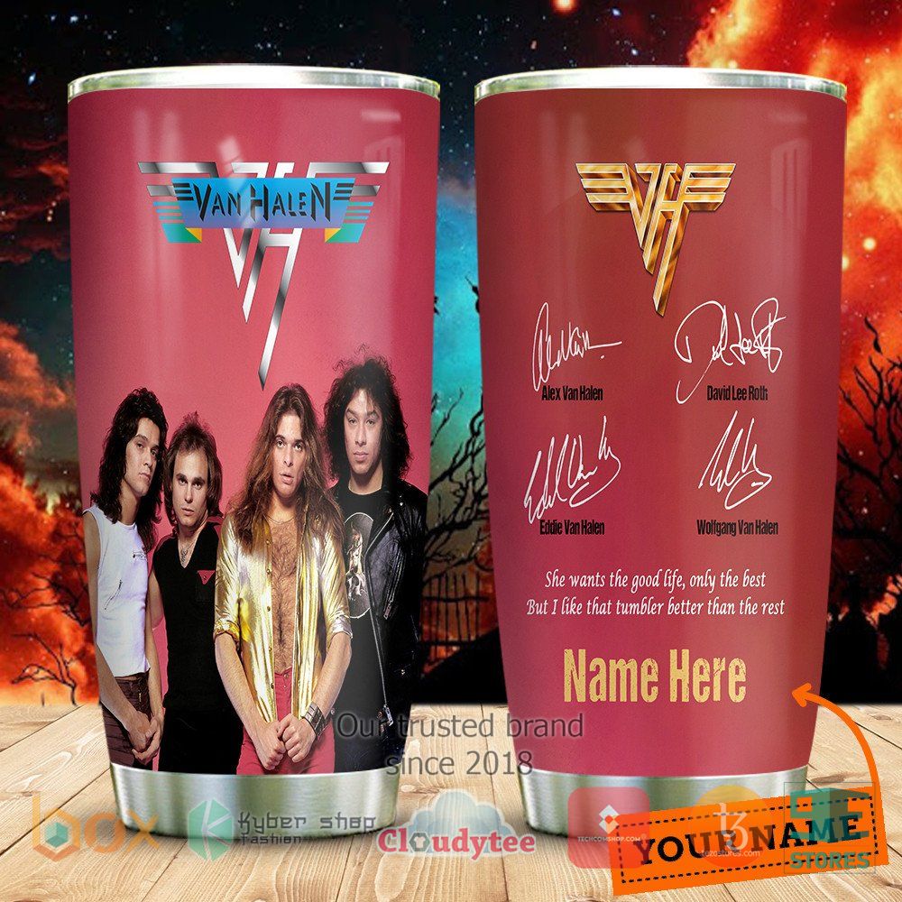 personalized van halen band signs she wants the good life tumbler 1 96096