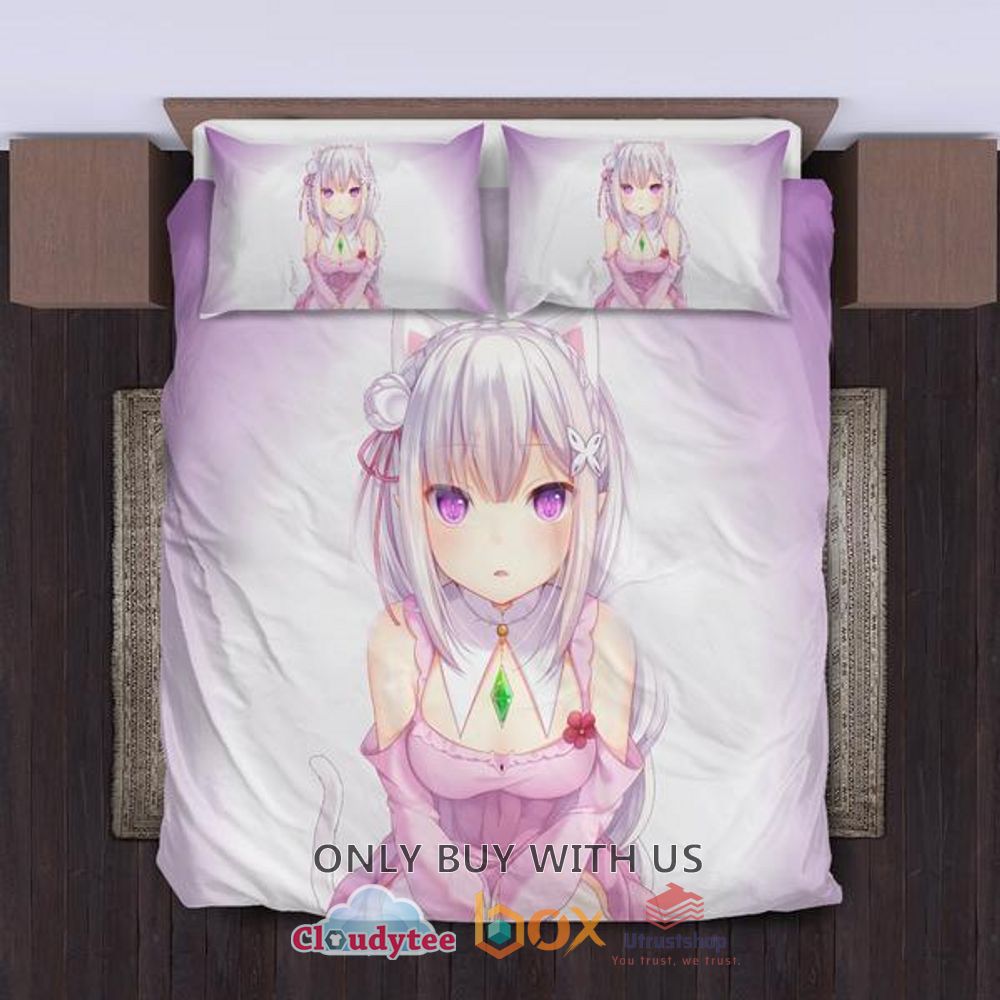 re zero starting life in another world emilia bedding set 1 32166