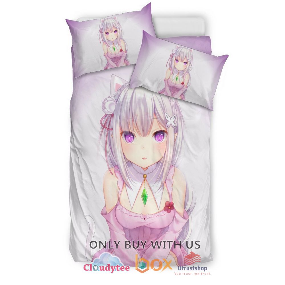 re zero starting life in another world emilia bedding set 2 56116