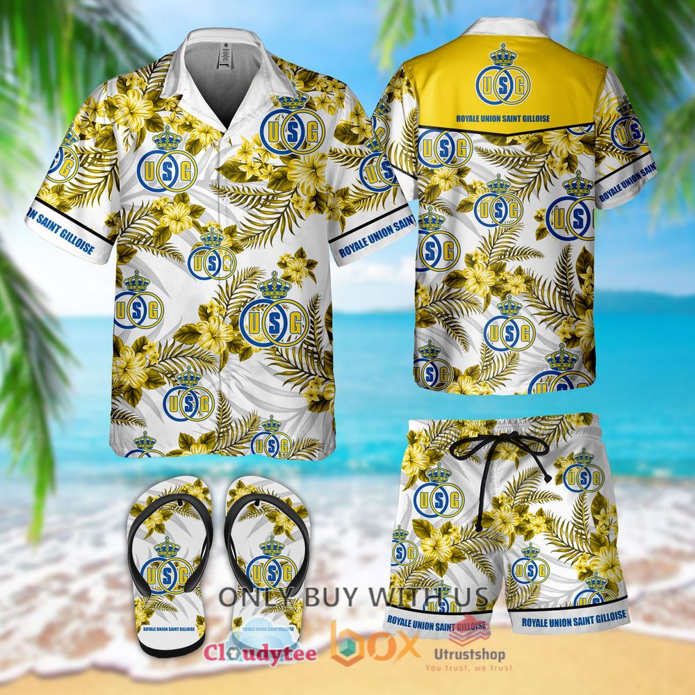 royale union saint gilloise hawaiian shirt short flip flops 1 43865