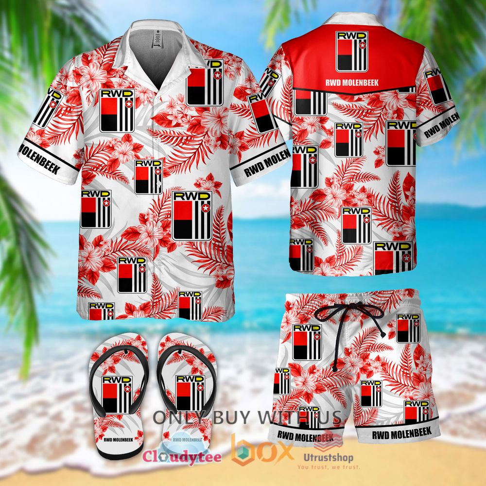 rwd molenbeek hawaiian shirt short flip flops 1 36296