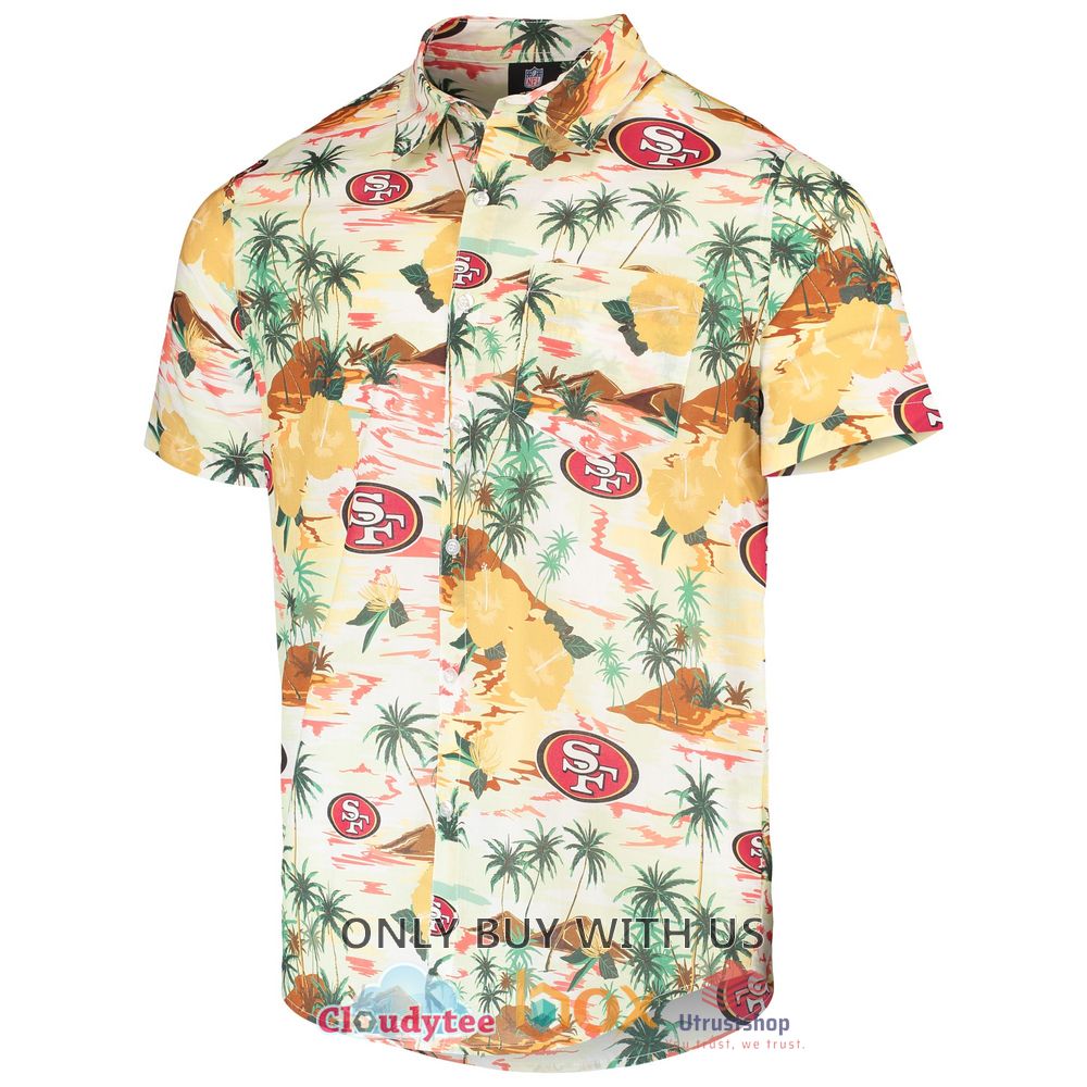 san francisco 49ers paradise floral hawaiian shirt 2 62074