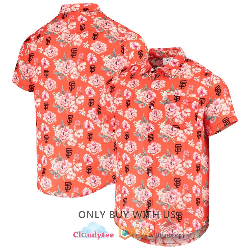 san francisco giants orange hawaiian shirt 1 76223