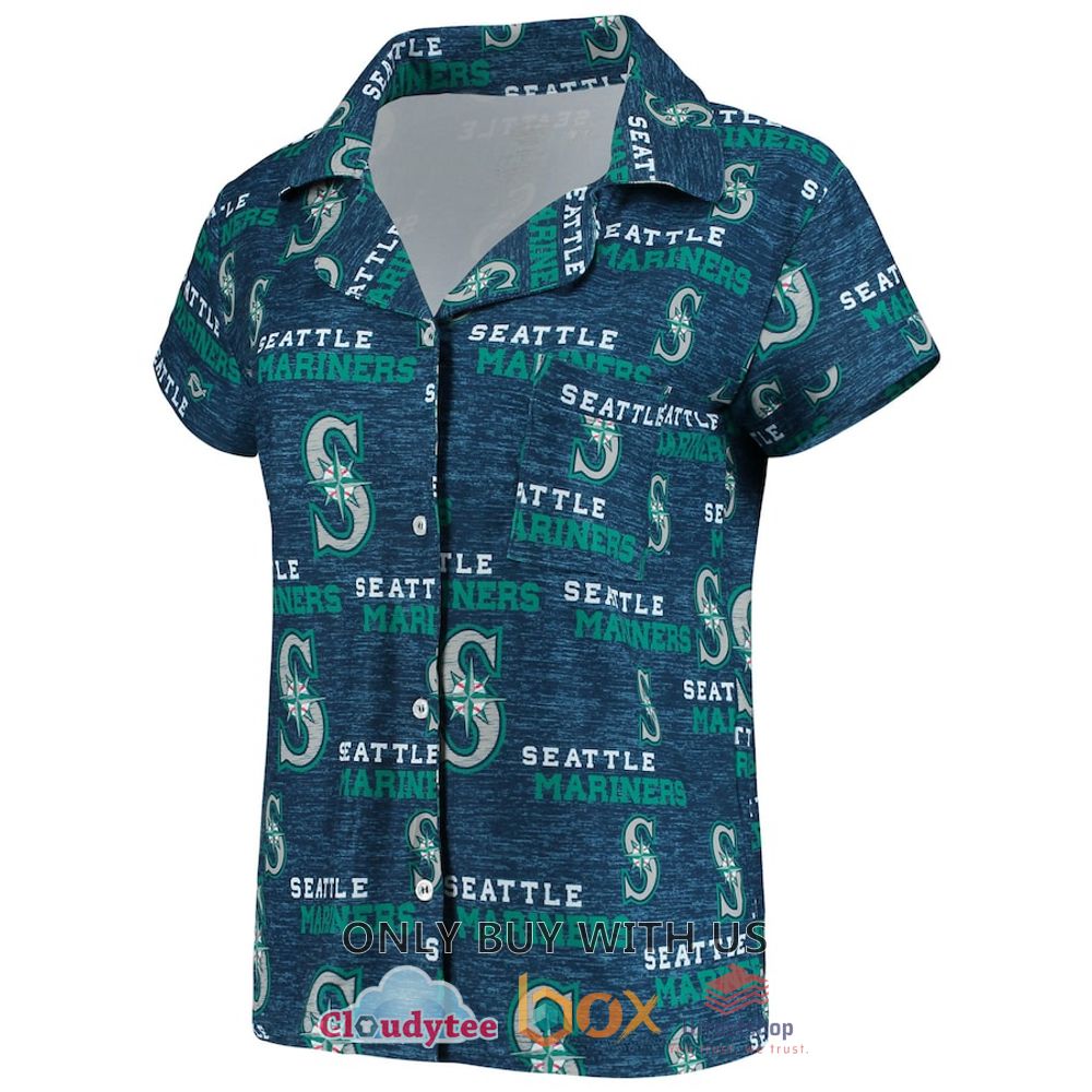 seattle mariners navy hawaiian shirt short 2 9502