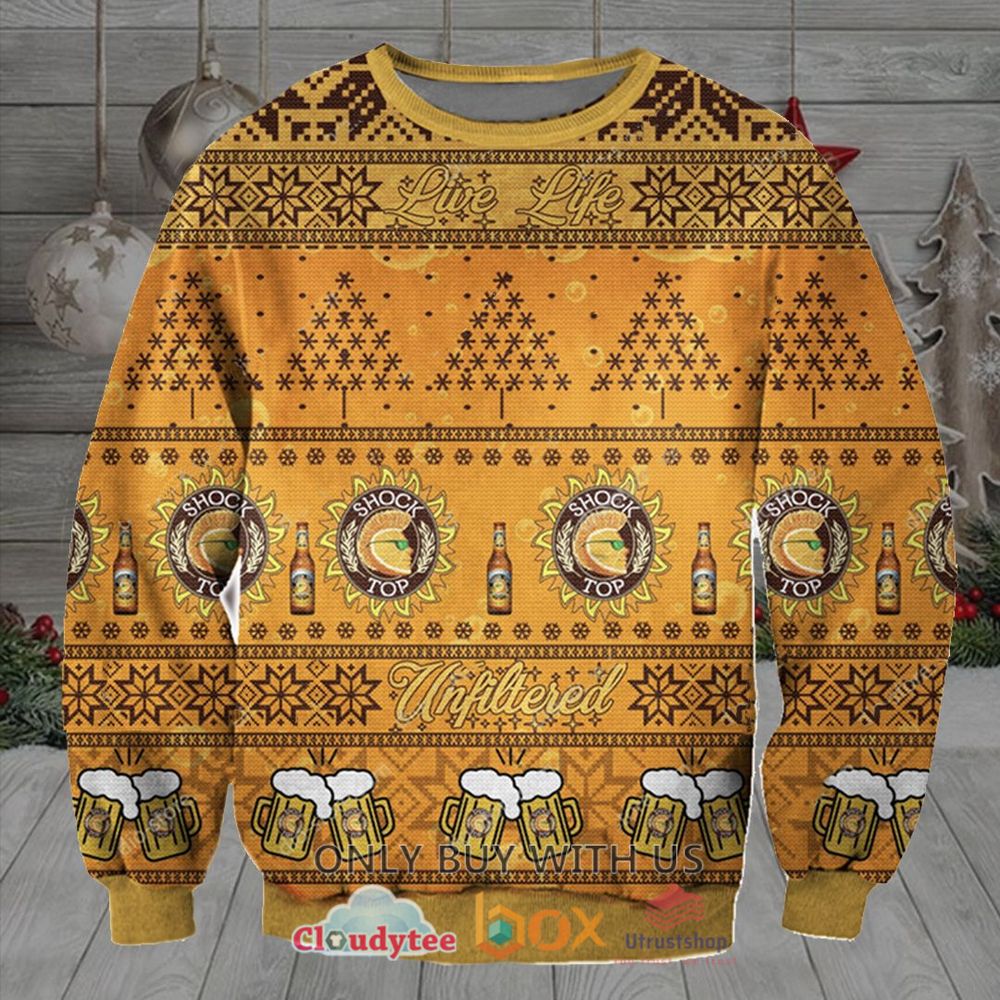 shock top beer sweatshirt sweater 1 27365