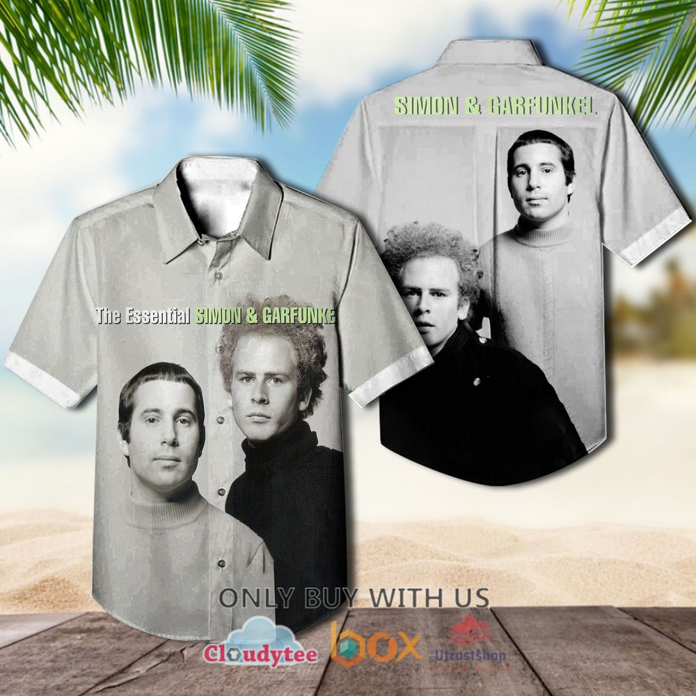 simon and garfunkel the essential albums hawaiian shirt 1 12789