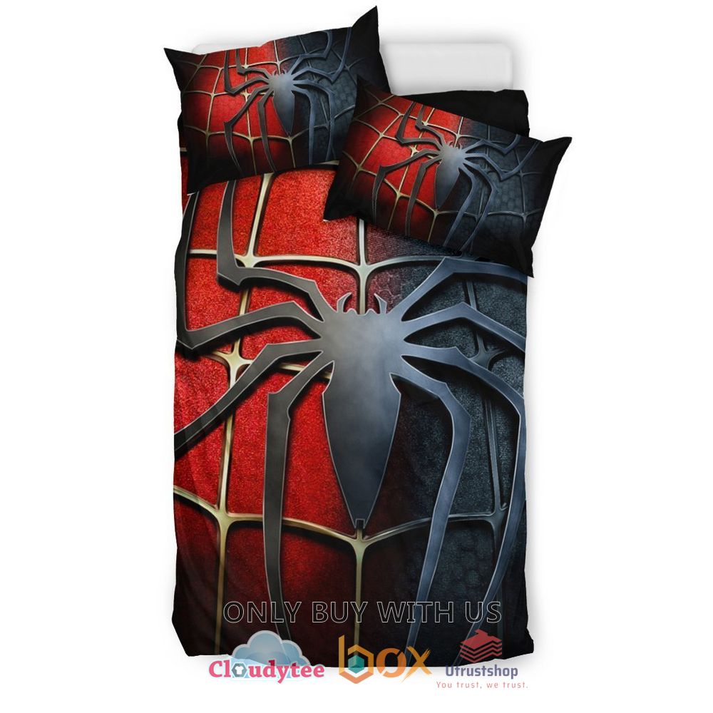 spider man venom red black bedding set 2 43073