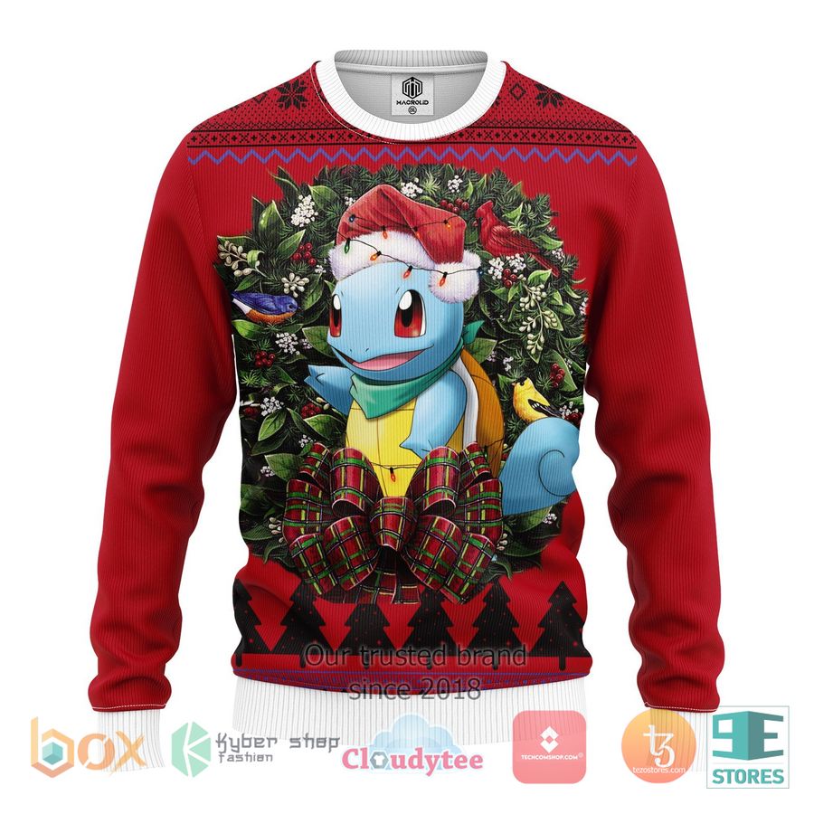 squirtle pokemon anime christmas sweater 1 49105