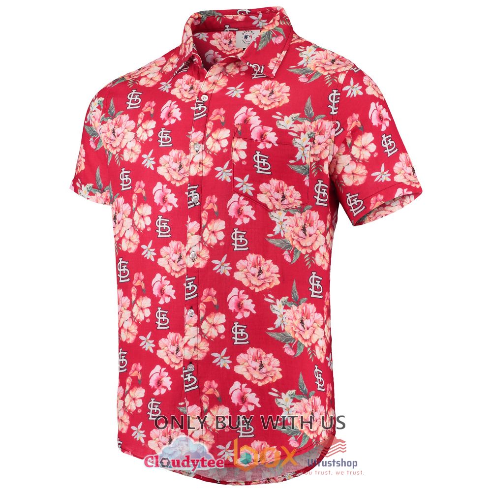 st louis cardinals flower red hawaiian shirt 2 16208