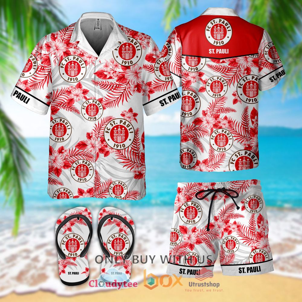 st pauli hawaiian shirt short flip flops 1 96582
