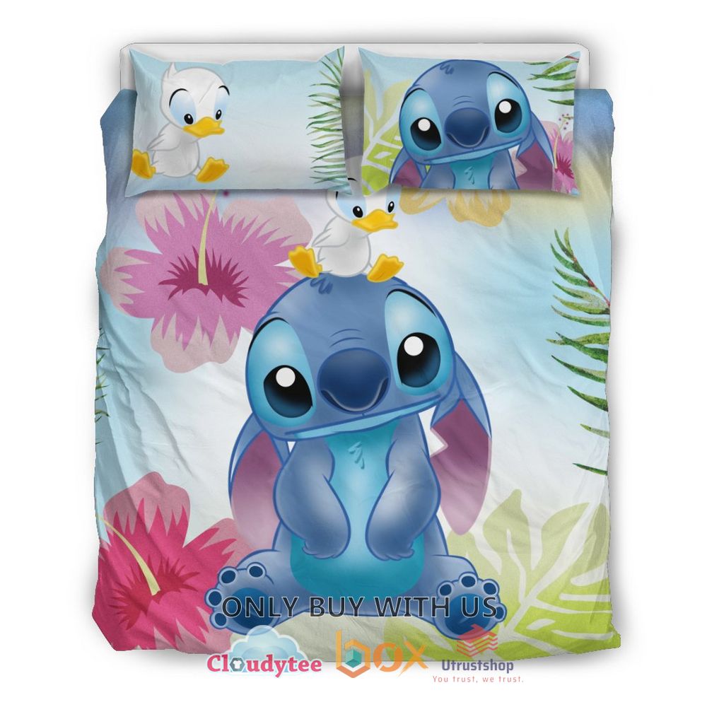 stitch and duck cute bedding set 1 54607