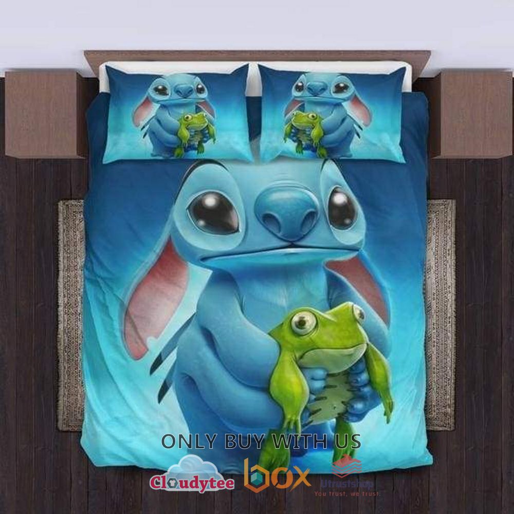 stitch and frog blue bedding set 1 47464