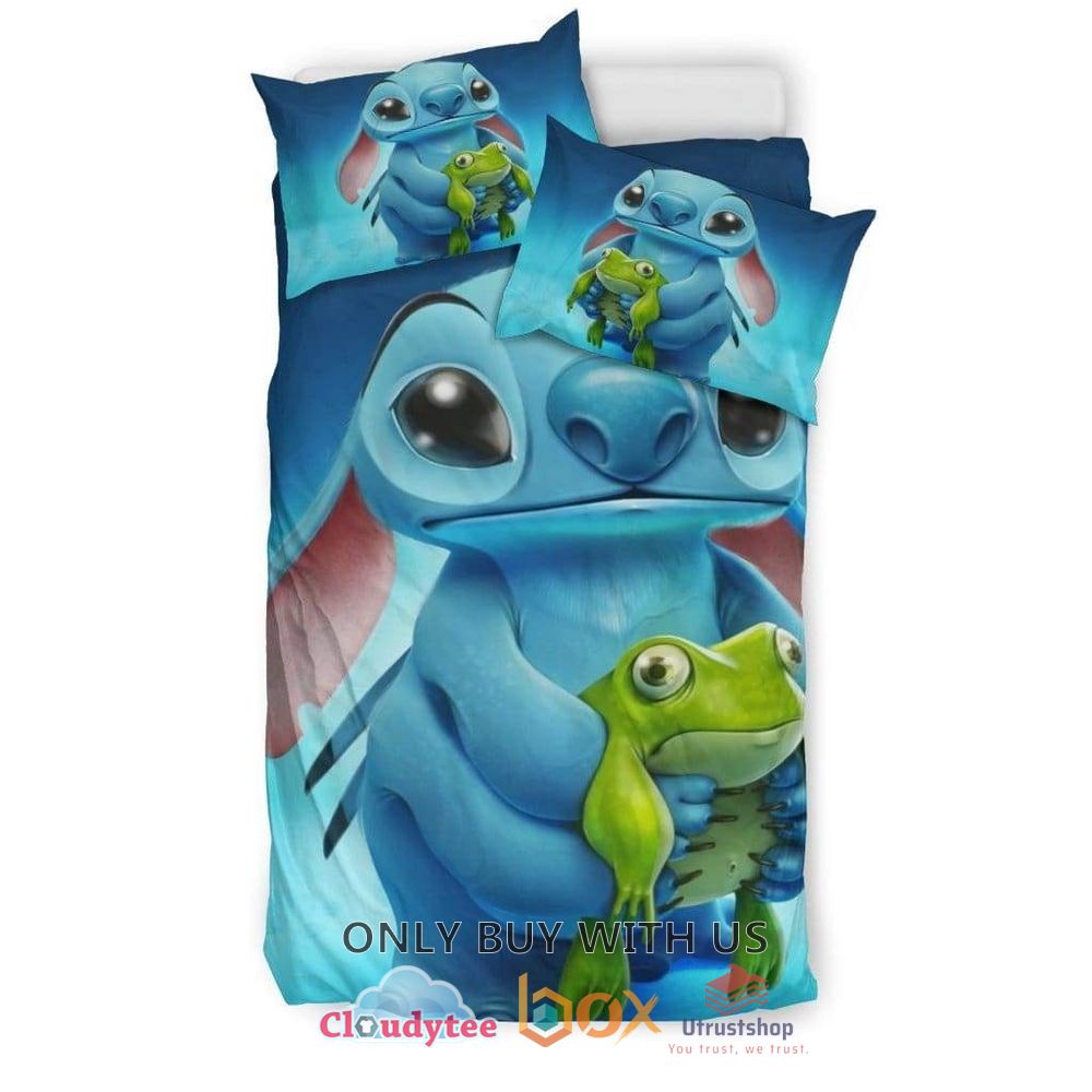stitch and frog blue bedding set 2 66060