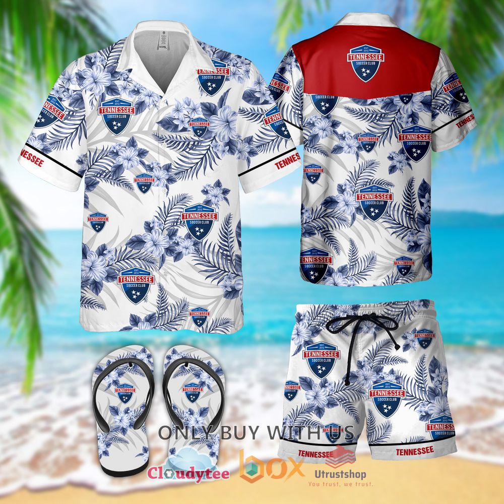 tennessee sc hawaiian shirt short flip flops 1 56661