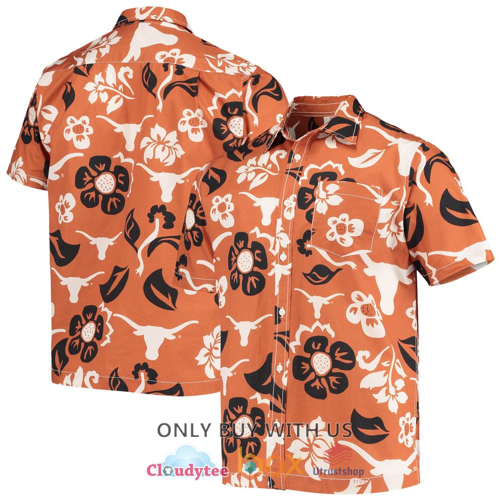 texas longhorns wes and willy floral hawaiian shirt 1 36185