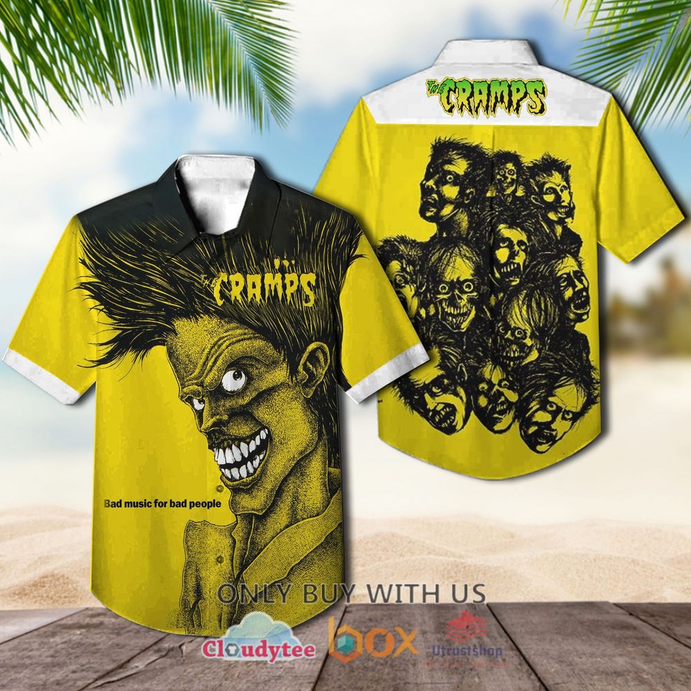 the cramps a date with elvis albums yellow hawaiian shirt 1 47120