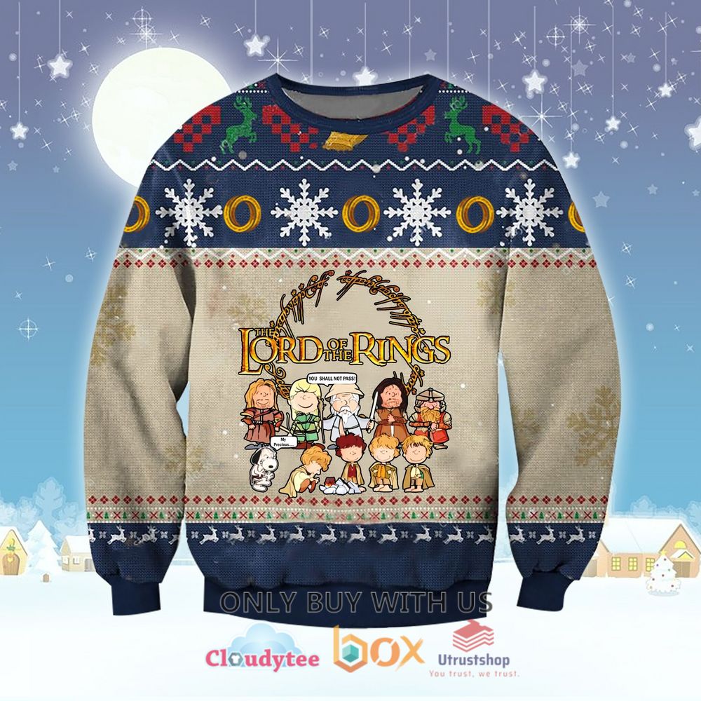 the lord of the rings merry christmas sweatshirt sweater 1 90437