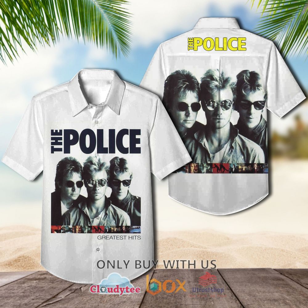 the police greatest hits 1992 casual hawaiian shirt 1 23259