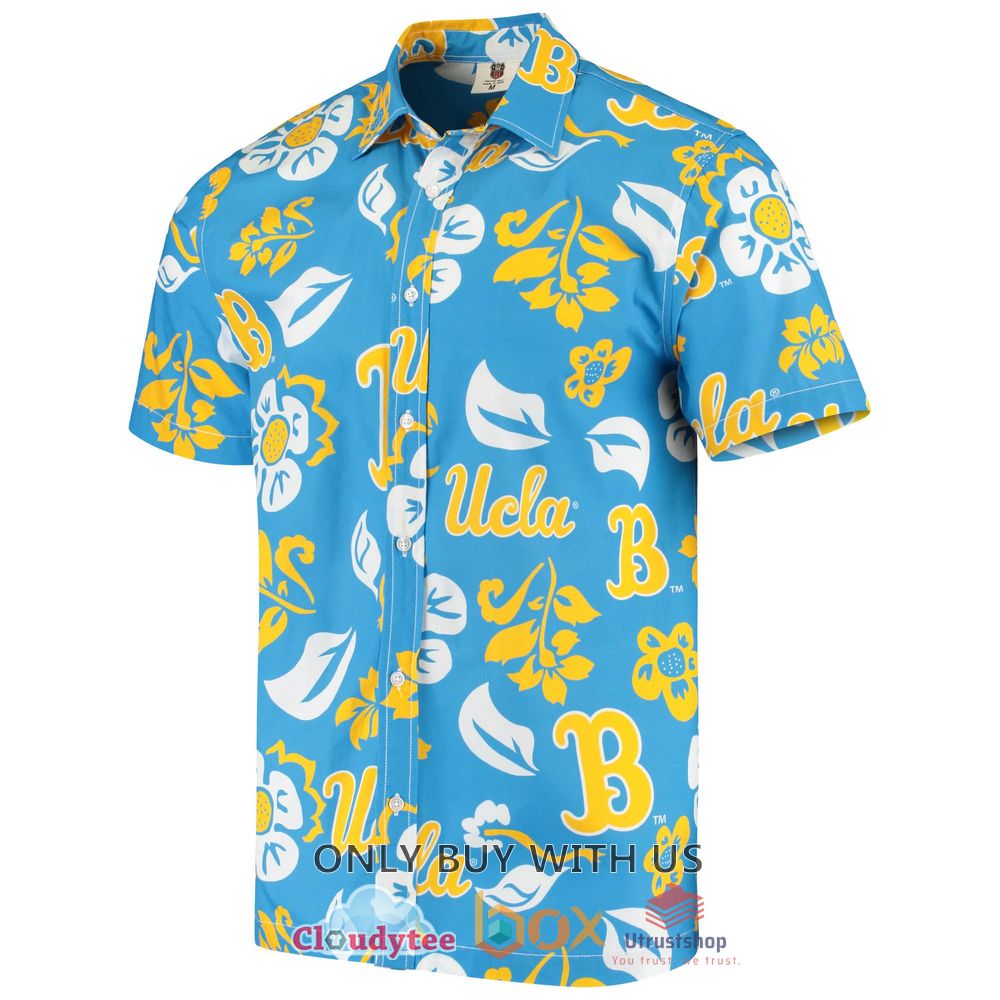 ucla bruins wes and willy floral button up shirt blue hawaiian shirt 2 28053