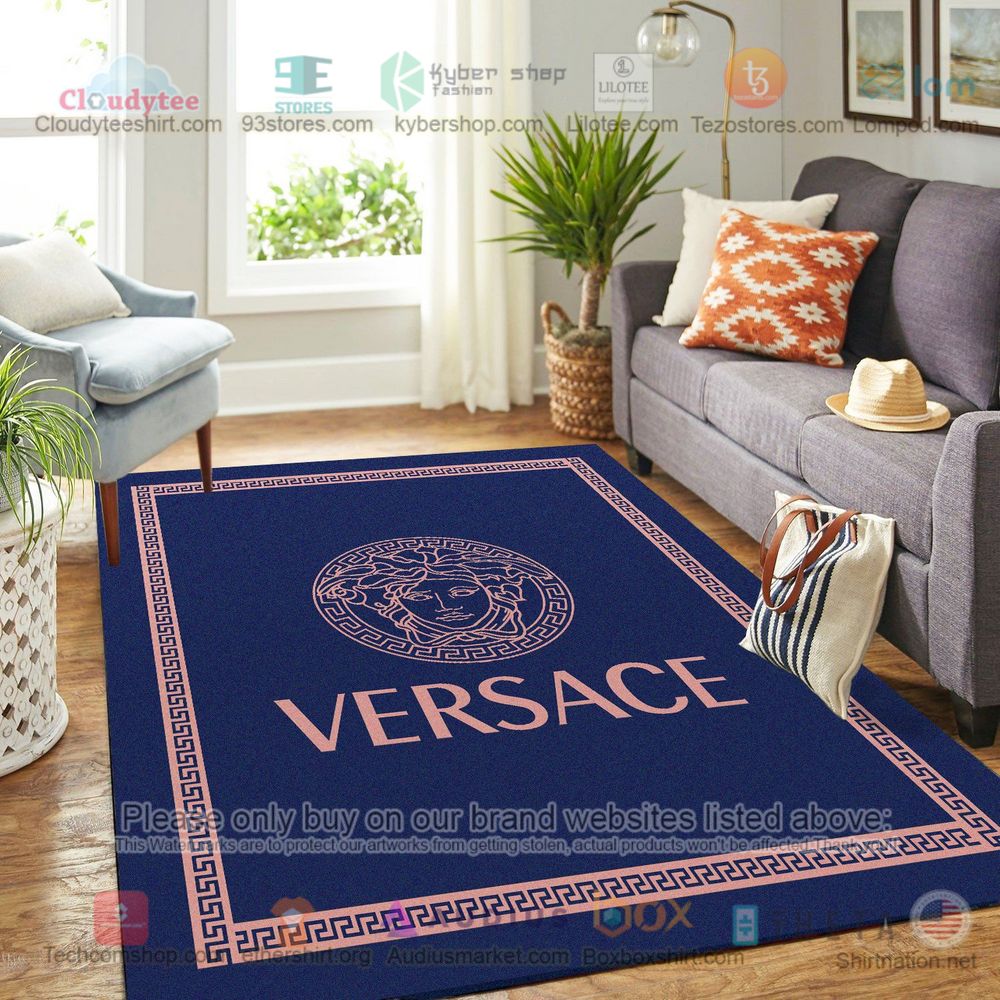 versace blue rug 1 23062
