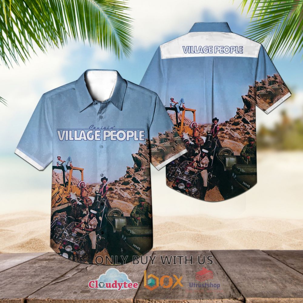 village people cruisin 1978 casual hawaiian shirt 1 89282