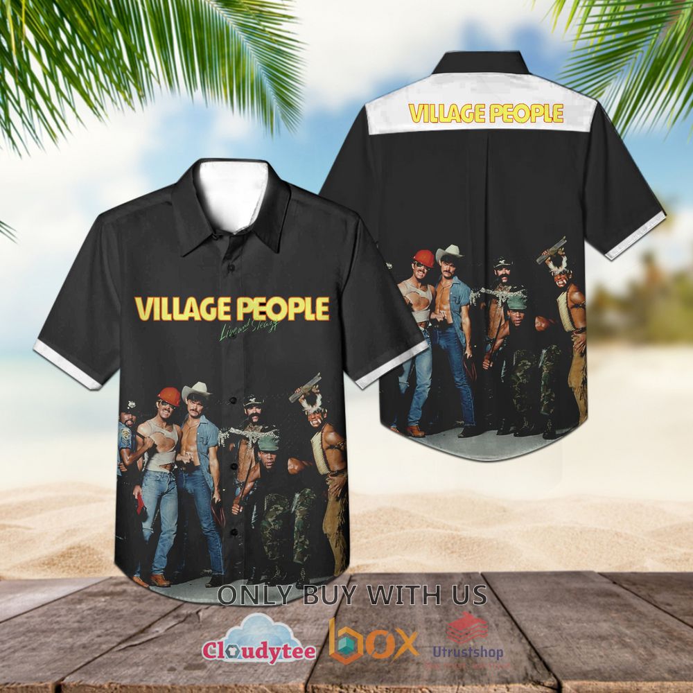 village people live and sleazy 1979 casual hawaiian shirt 1 72336