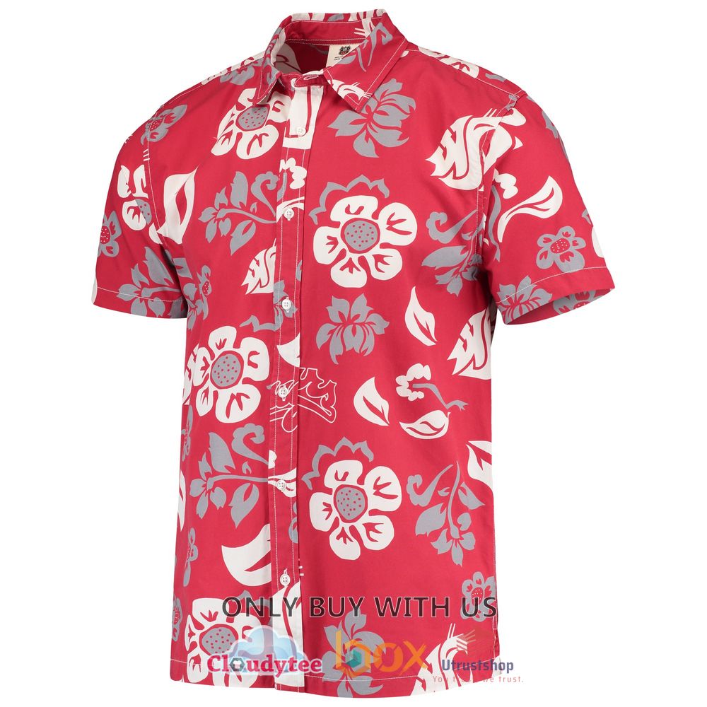 washington state cougars wes and willy floral hawaiian shirt 2 74012