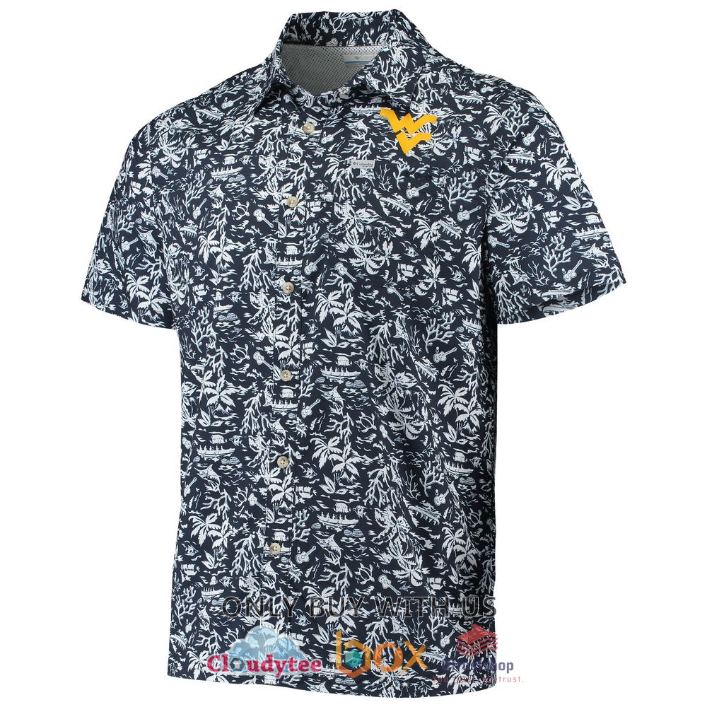 west virginia mountaineers columbia super slack tide hawaiian shirt 2 24405