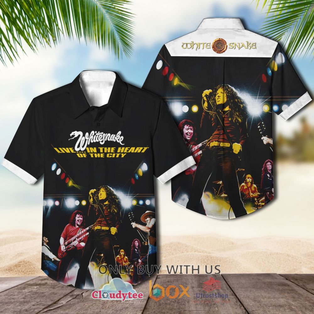 whitesnake live in the heart of the city 1980 casual hawaiian shirt 1 33022