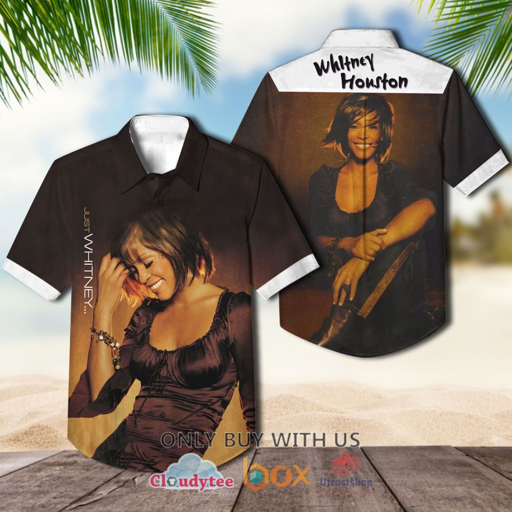 whitney houston just whitney albums hawaiian shirt 1 67540