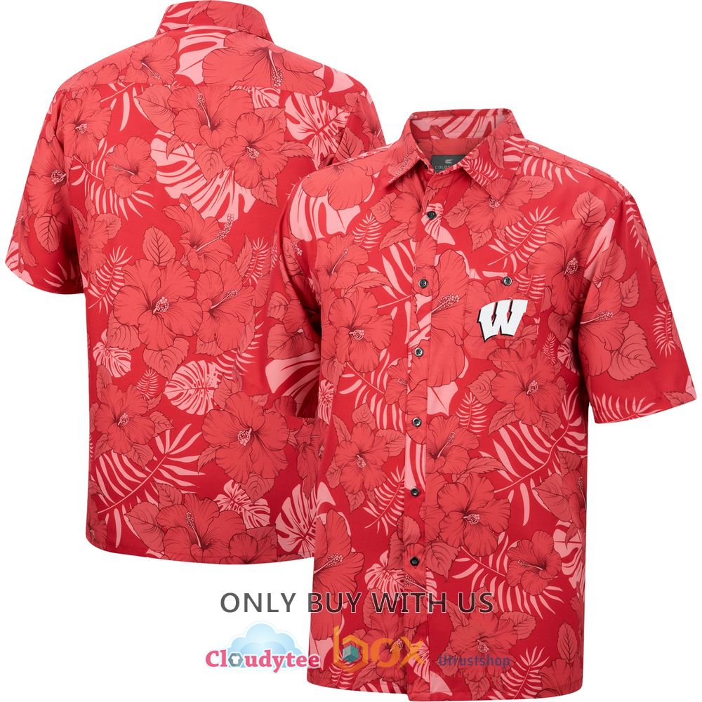 wisconsin badgers colosseum the dude hawaiian shirt 1 54392