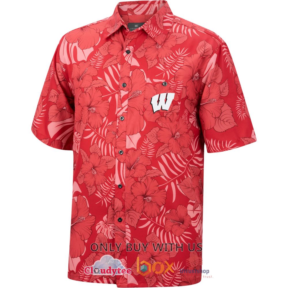 wisconsin badgers colosseum the dude hawaiian shirt 2 25330