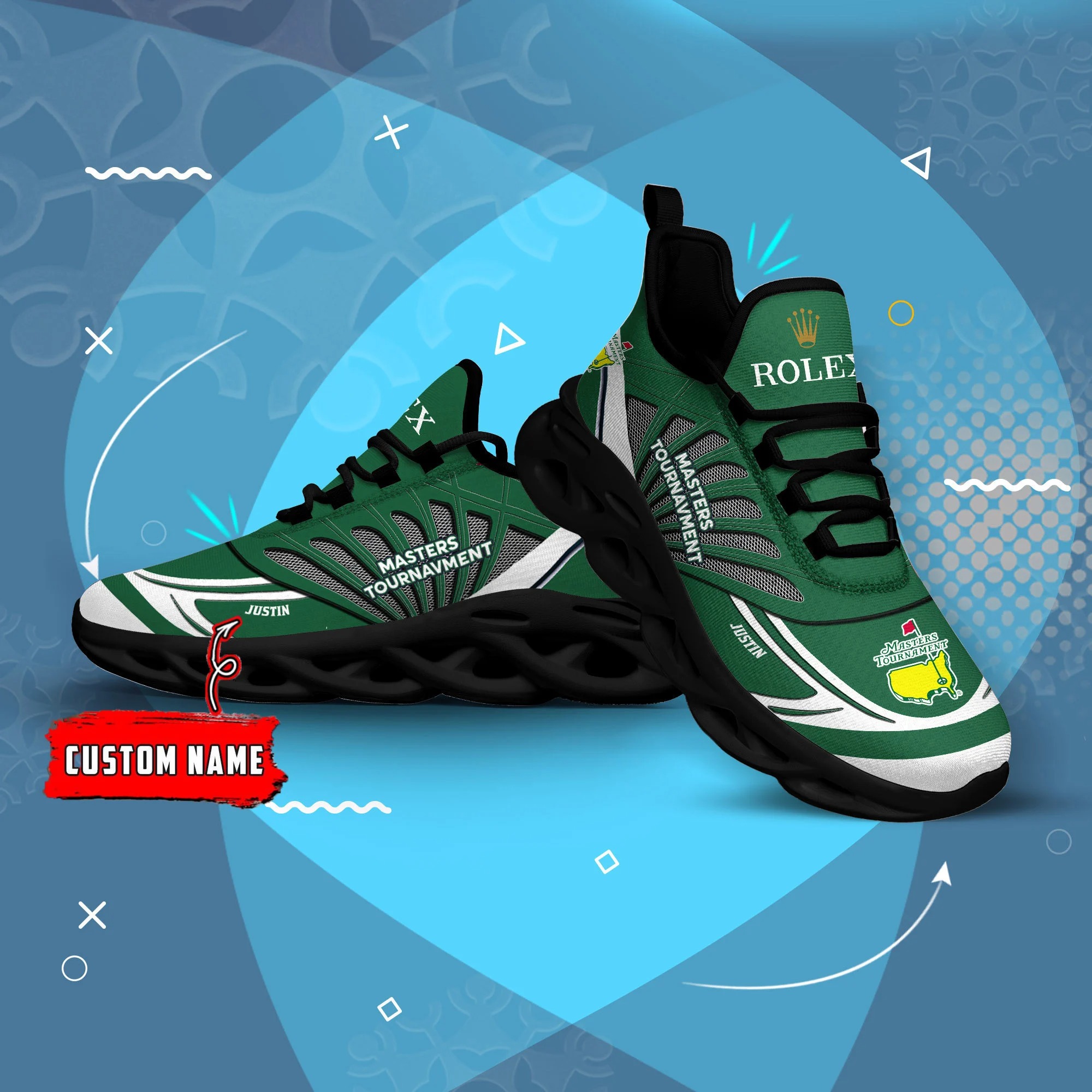 Personalized Rolex Masters Tournament Clunky Max Soul Shoes 2
