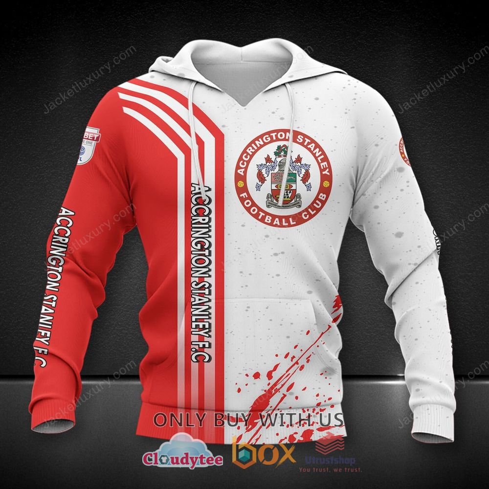 accrington stanley football club 3d shirt hoodie 2 53320