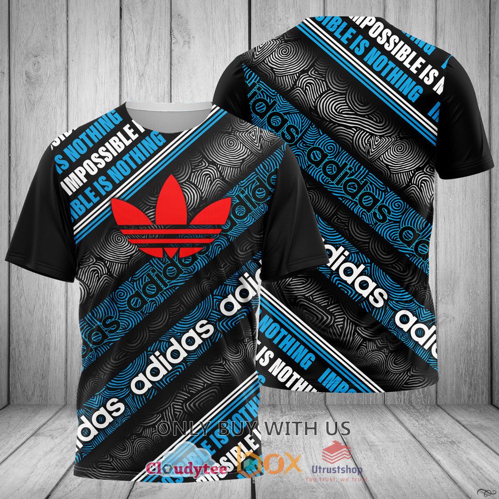 adidas blue black pattern 3d t shirt 1 93805