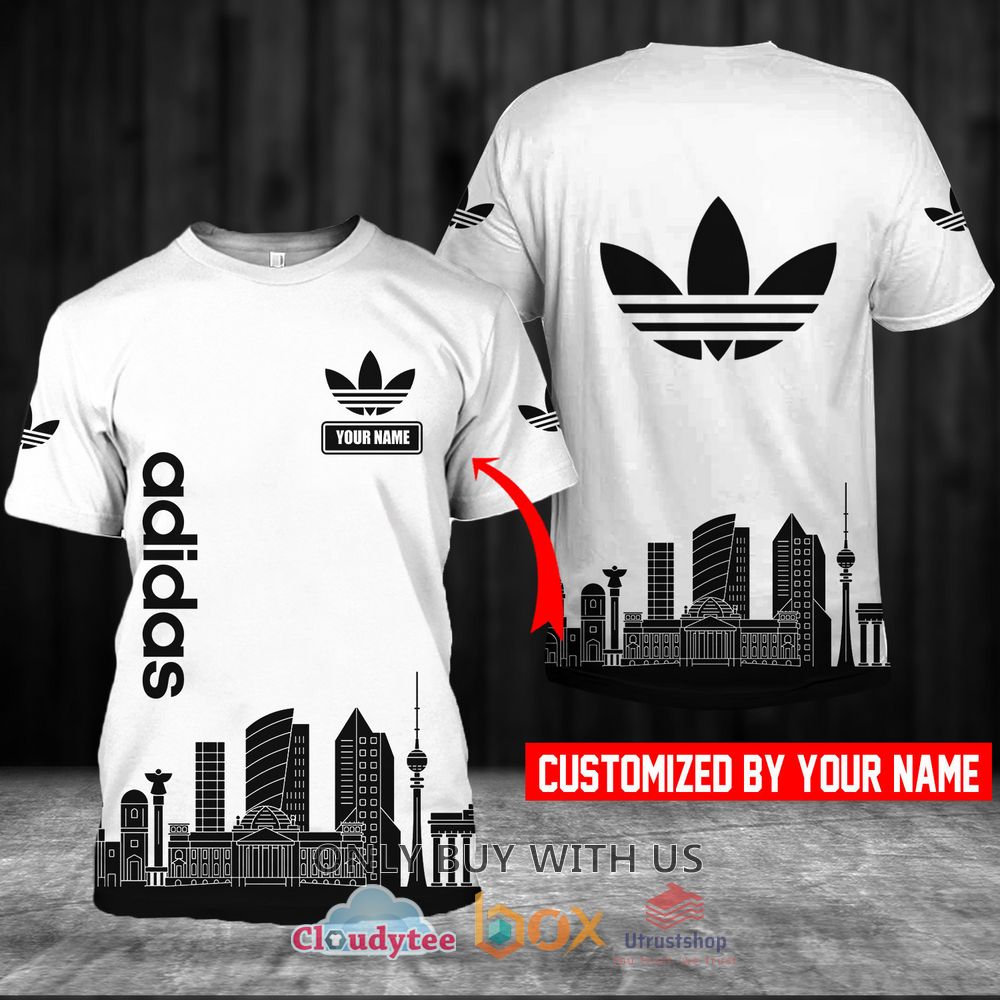 adidas city pattern custom name 3d t shirt 1 90824
