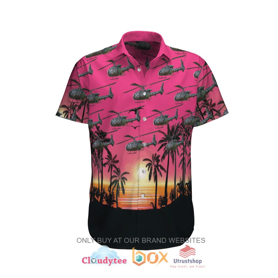 aerospatiale gazelle french army hawaiian shirt 1 82850