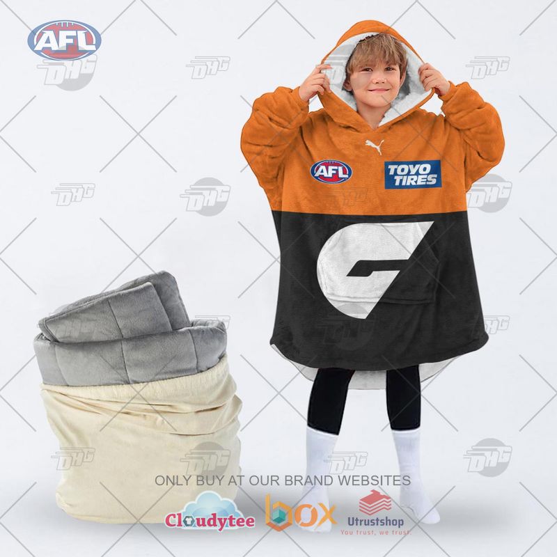 afl greater western sydney giants personalised fleece hoodie blanket 2 26575