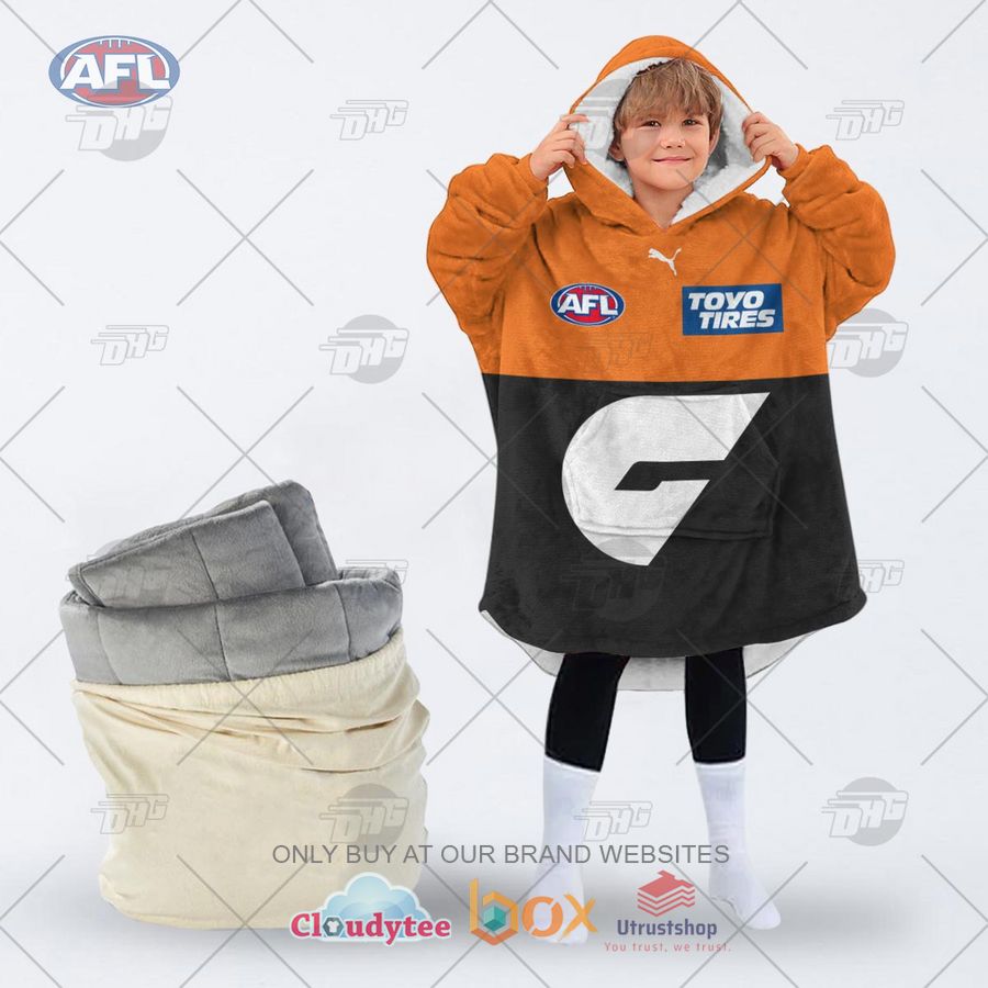 afl greater western sydney giants personalized fleece hoodie blanket 2 31483