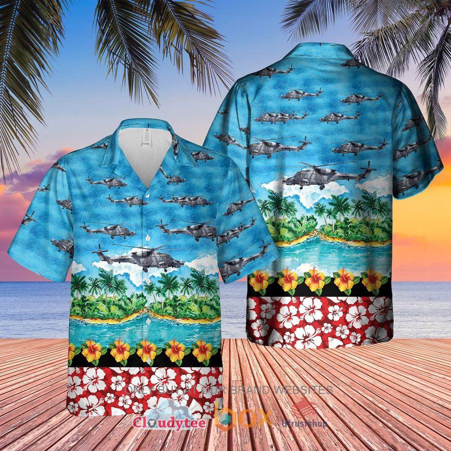 agustawestland aw159 wildcat pattern hawaiian shirt 2 43727