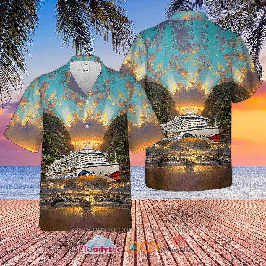 aida cruises pattern hawaiian shirt 1 71454