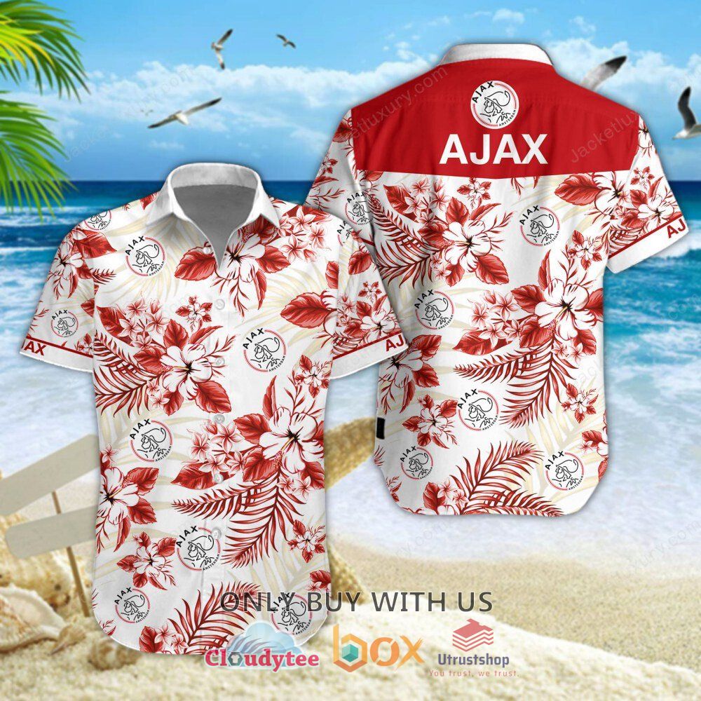 ajax amsterdam flower hawaiian shirt short 1 49481