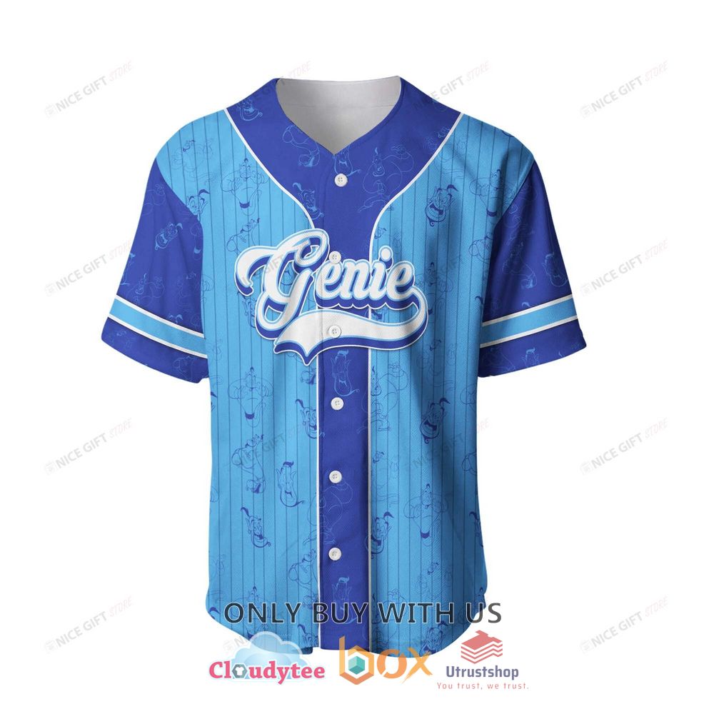 aladdin genie custom name baseball jersey shirt 2 45045