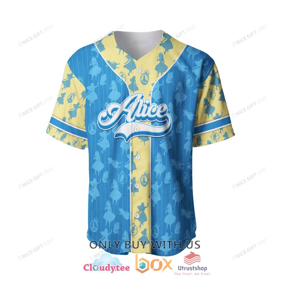 alice in wonderland custom name baseball jersey shirt 2 4682