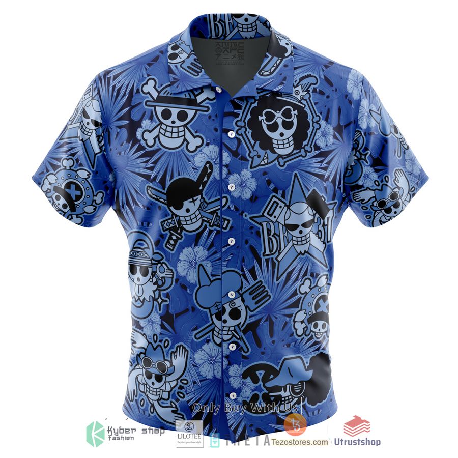 aloha theme one piece short sleeve hawaiian shirt 1 68364