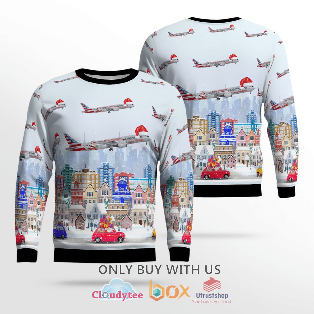 american airlines boeing 787 9 holiday dreamliner sweater 1 26399