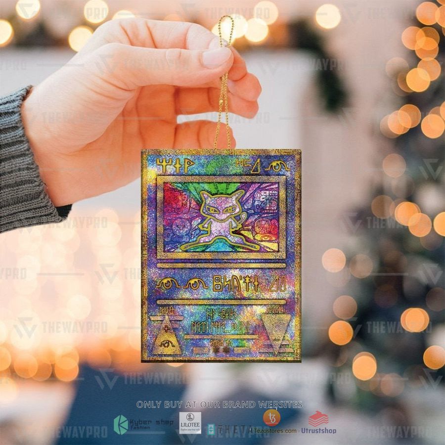 ancient mew holo christmas ornament 1 83321