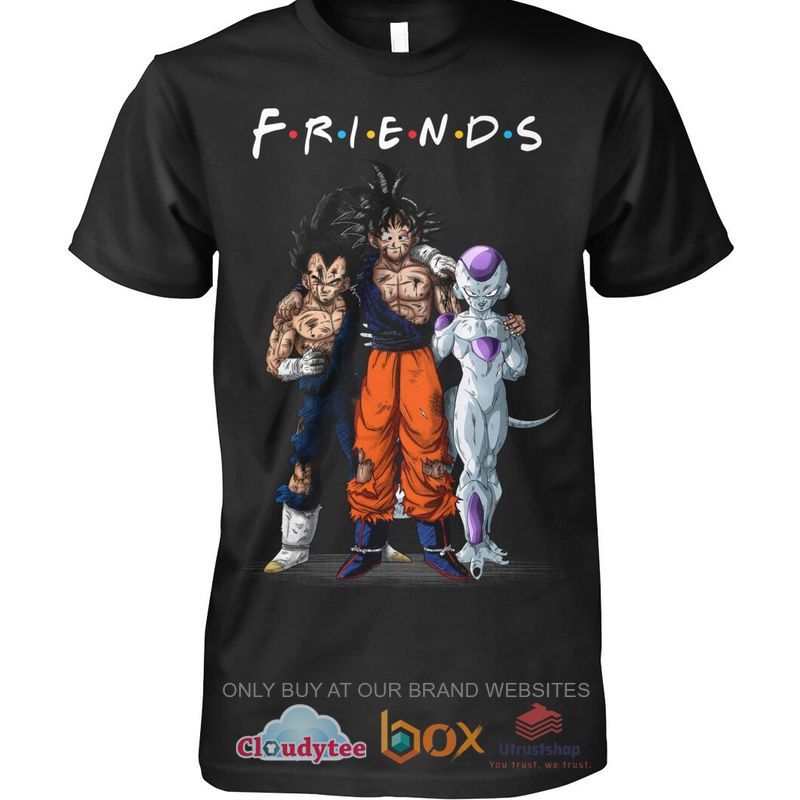 anime friends luffy son goku frieza shirt hoodie 1 69031